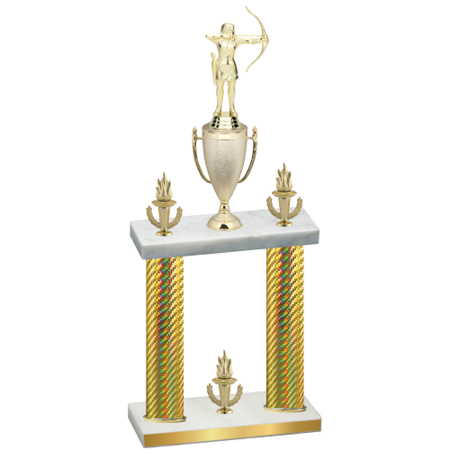 Double Gold Carbon Fiber Victory Archery Trophy