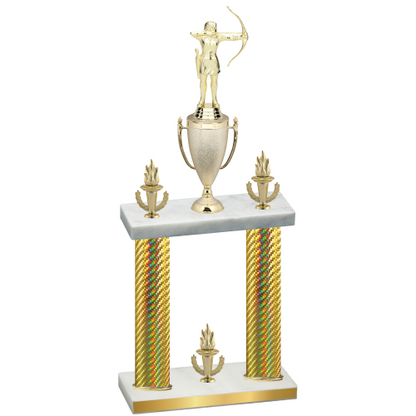 Double Gold Carbon Fiber Victory Archery Trophy