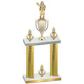 Double Gold Carbon Fiber Victory Holiday Trophy