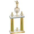 Double Gold Carbon Fiber Year Holiday Trophy