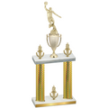 Double Gold Carbon Fiber Victory Basketball Trophy