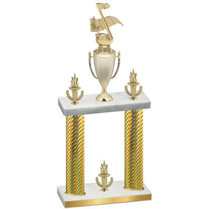 Double Gold Carbon Fiber Victory Music Trophy