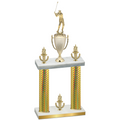 Double Gold Carbon Fiber Victory Golf Trophy