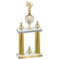 Double Gold Carbon Fiber Victory Academics Trophy