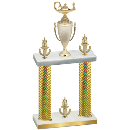 Double Gold Carbon Fiber Victory Academics Trophy