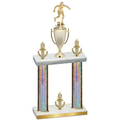 Double Silver Glacier Victory Soccer Trophy