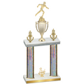 Double Silver Glacier Third Place Running Trophy