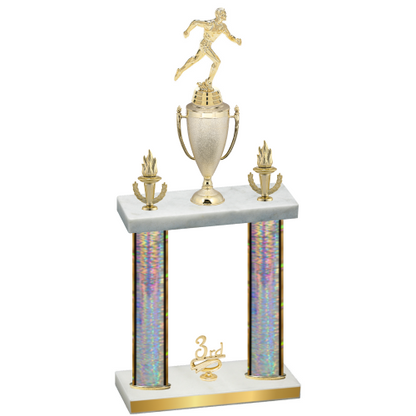 Double Silver Glacier Third Place Running Trophy