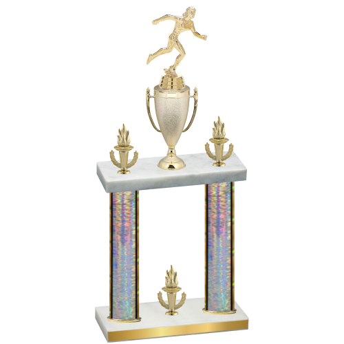 Double Silver Glacier Victory Running Trophy