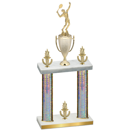 Double Silver Glacier Victory Tennis Trophy