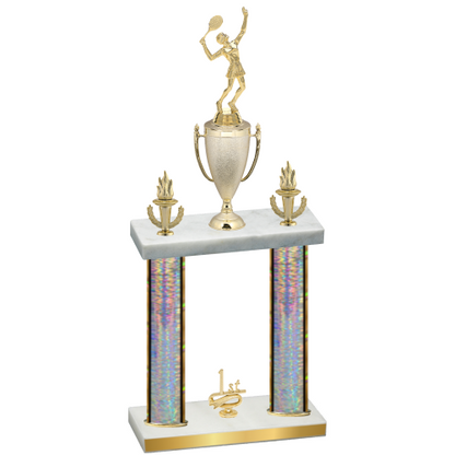 Double Silver Glacier First Place Tennis Trophy