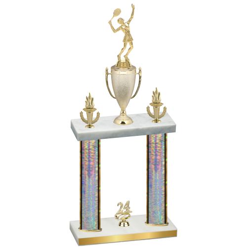 Double Silver Glacier Year Tennis Trophy