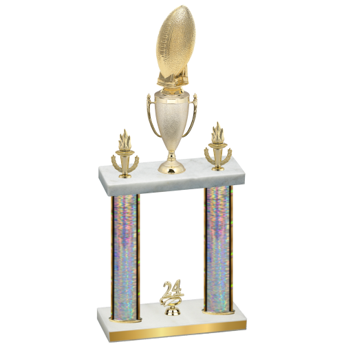 Double Silver Glacier Year Football Trophy