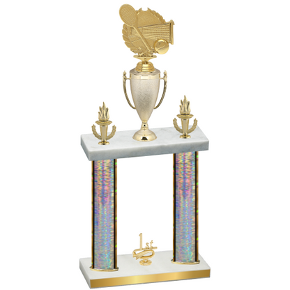 Double Silver Glacier First Place Tennis Trophy