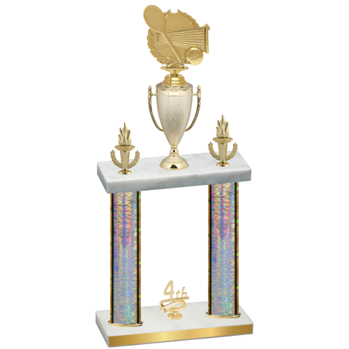 Double Silver Glacier Fourth Place Tennis Trophy