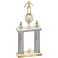 Double Silver Glacier First Place Wrestling Trophy