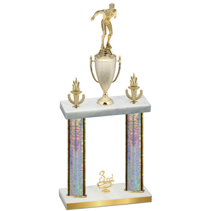 Double Silver Glacier Third Place Swimming Trophy