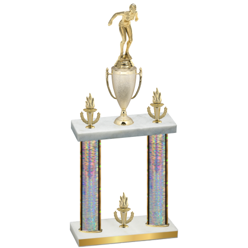 Double Silver Glacier Victory Tennis Trophy