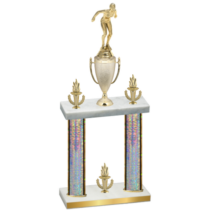 Double Silver Glacier Victory Tennis Trophy