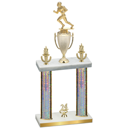 Double Silver Glacier Year Football Trophy