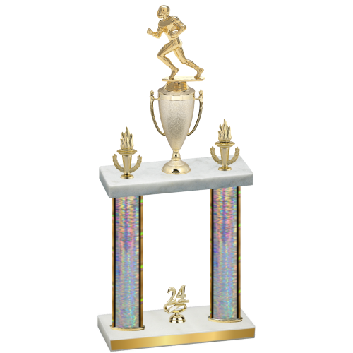 Double Silver Glacier Year Football Trophy