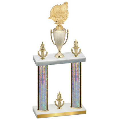 Double Silver Glacier Victory Swimming Trophy