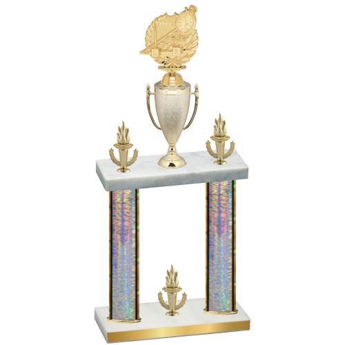 Double Silver Glacier Victory Swimming Trophy