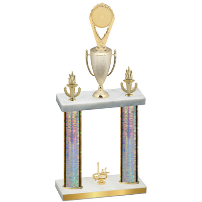 Double Silver Glacier First Place Insert Trophy