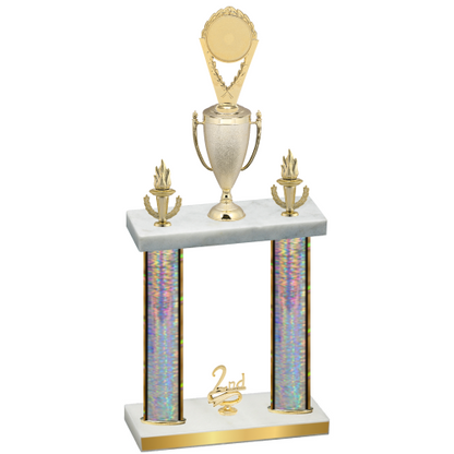 Double Silver Glacier Second Place Insert Trophy