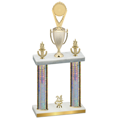 Double Silver Glacier Year Insert Trophy