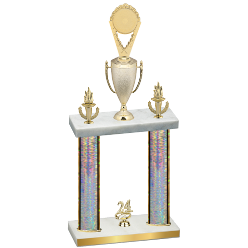 Double Silver Glacier Year Insert Trophy