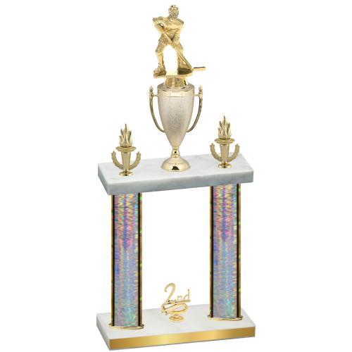 Double Silver Glacier Second Place Hockey Trophy
