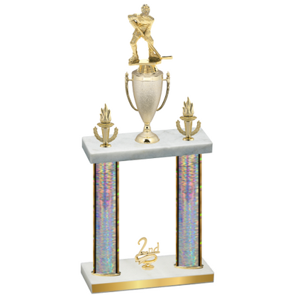 Double Silver Glacier Second Place Hockey Trophy
