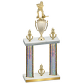 Double Silver Glacier Victory Hockey Trophy