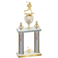 Double Silver Glacier Second Place Lacrosse Trophy