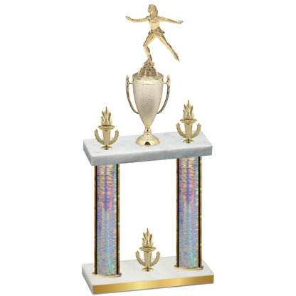Double Silver Glacier Victory Skater Trophy
