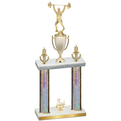 Double Silver Glacier Third Place Weights Trophy