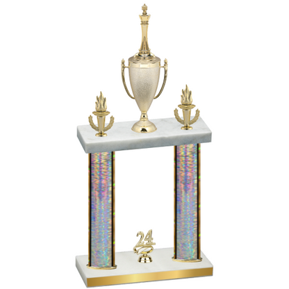Double Silver Glacier Year Chess Trophy