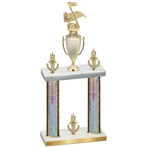 Double Silver Glacier Victory Music Trophy