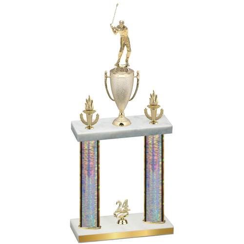 Double Silver Glacier Year Golf Trophy