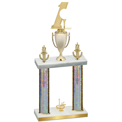 Double Silver Glacier First Place Golf Trophy