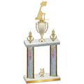 Double Silver Glacier Year Golf Trophy
