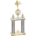 Double Silver Glacier Second Place Karate Trophy