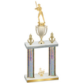 Double Silver Glacier Third Place Softball Trophy