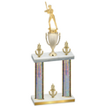 Double Silver Glacier Victory Softball Trophy