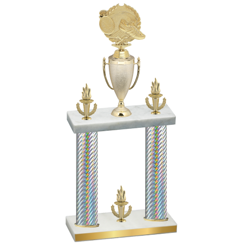 Double Silver Carbon Fiber Victory Running Trophy