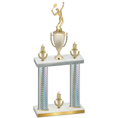 Double Silver Carbon Fiber Victory Tennis Trophy