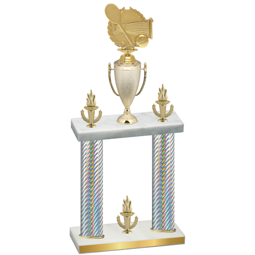 Double Silver Carbon Fiber Victory Tennis Trophy