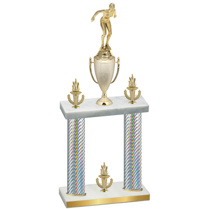Double Silver Carbon Fiber Victory Tennis Trophy