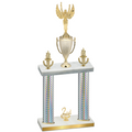 Double Silver Carbon Fiber Second Place Victory Trophy